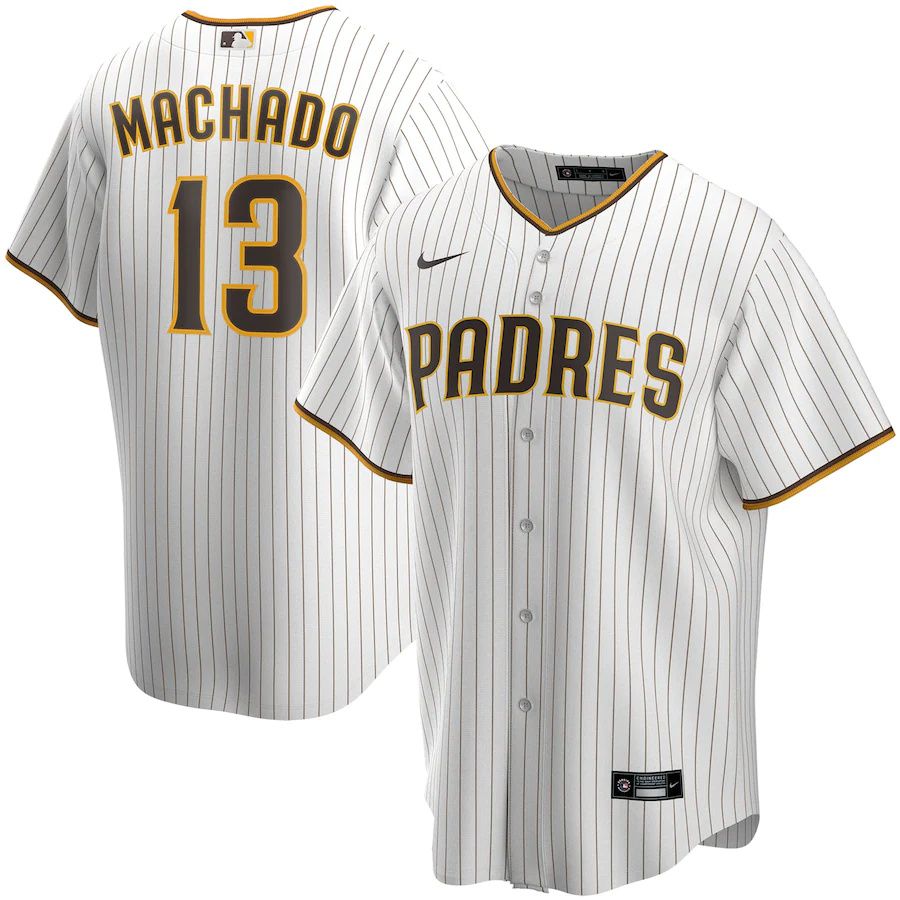 Youth San Diego Padres #13 Manny Machado Nike White Home Replica Player MLB Jerseys->women mlb jersey->Women Jersey